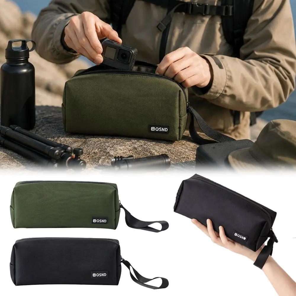Action Camera Carrying Case with Handle 600D Oxford Fabric Camera Storage Bag Water Resistant for DJI Pocket 3/4