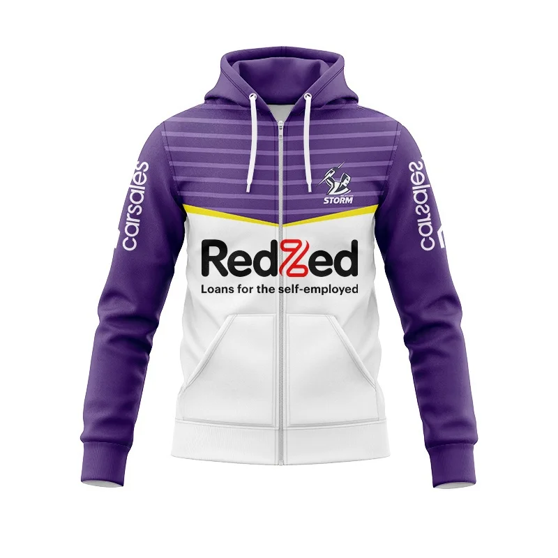 Zip Hoodie MELBOURNE STORM 2024 REPLICA MEN’S HOME JERSEY