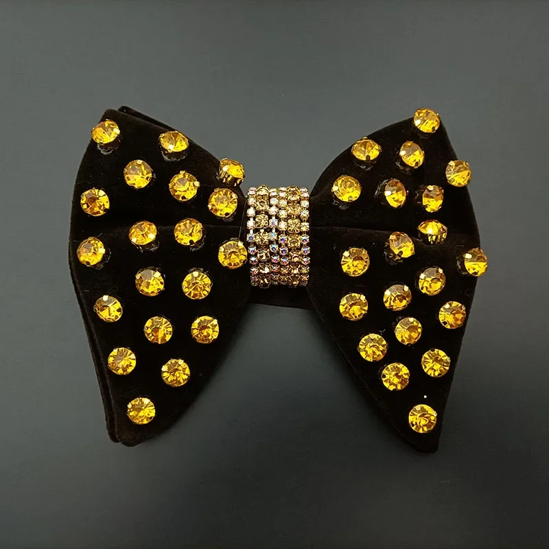 

Bow Ties for Men's Wedding Original Design Handmade Jewelry Gifts High-end Business Suit Shirts Accessories Rhinestones Bow-tie