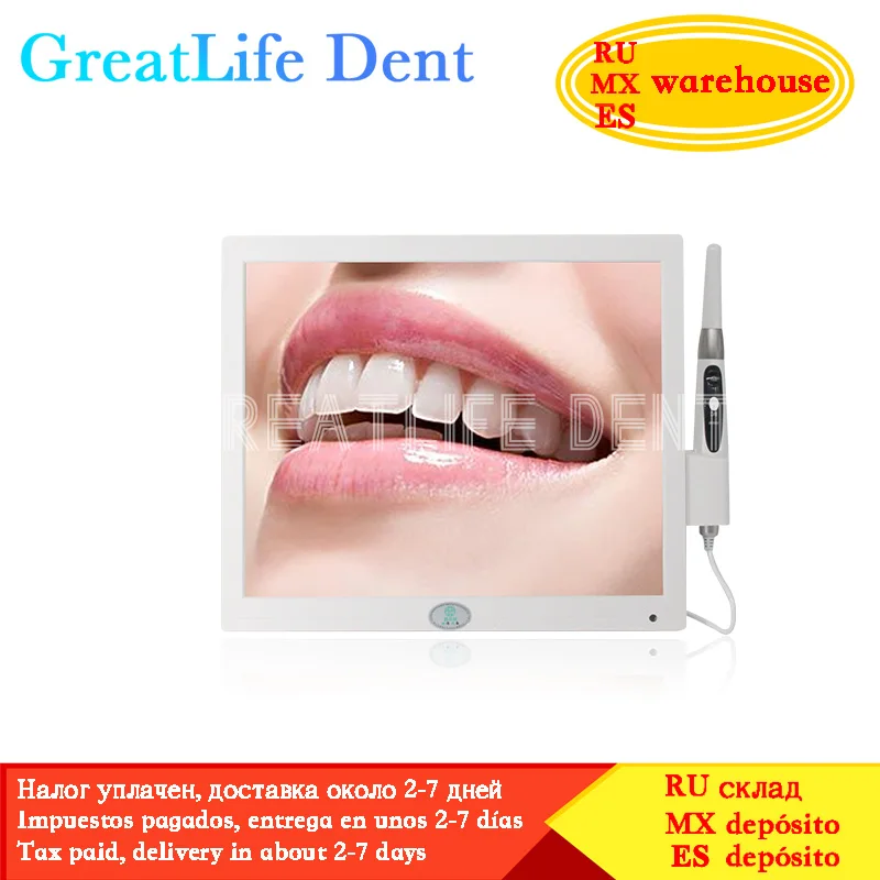 

GreatLife Dent High Quality Touch Screen 17inch Hd1600 Intraoral Camera Monitor Dental Intraoral Camera with Computer Screen