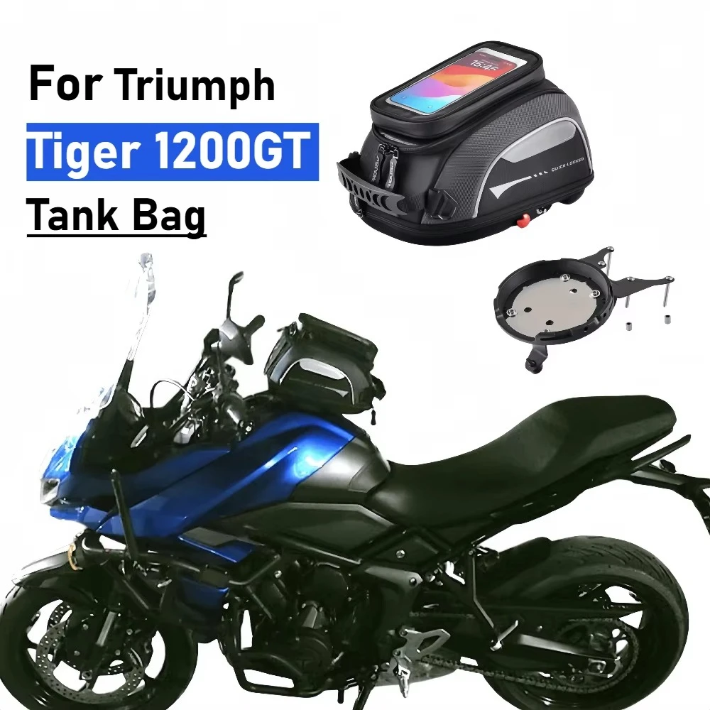 Tank Bag For Tiger 1200GT PRO Explorer Rally Pro/Explorer DESERT Edition 2023- Luggage Top Case Quick Lock Navigation Backpack