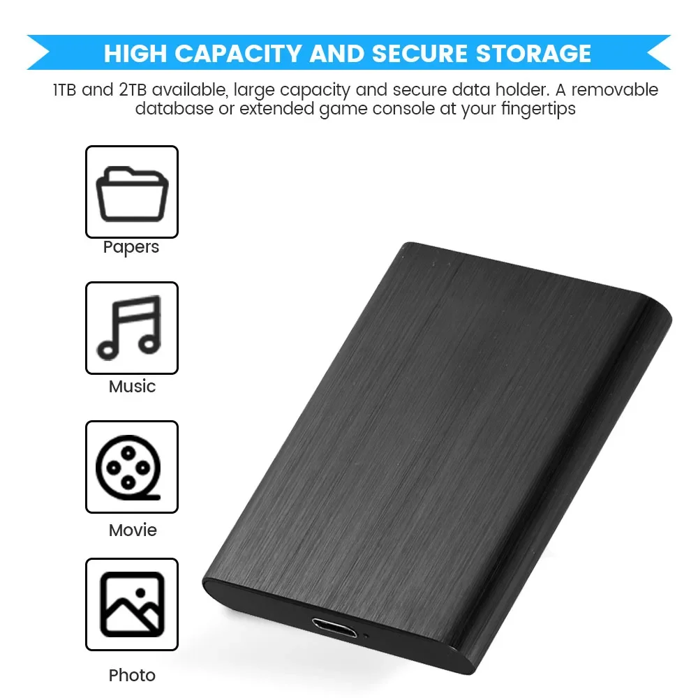 Original Portable External Hard Drive Disks USB 3.1 8TB SSD Solid State Drives For PC Laptop Computer Storage Device