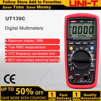 UNI-T UT139C UNIT Digital Multimeter Auto Range True RMS Meter Capacitor Tester Handheld 6000 Count Voltmeter Temperature