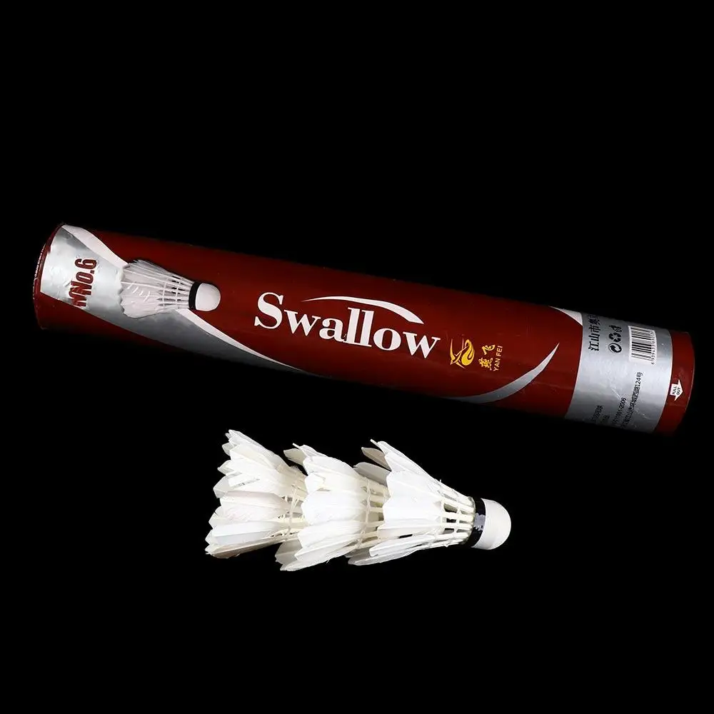 

Training For Sports Game Fitness Outdoor Sports Shuttlecock 12 Pcs Badminton Balls Goose Feather