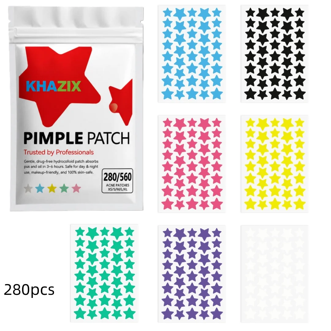 Star Pimple Patches For Face Hydrocolloid, Absorbing Cover, Tea Tree, Hydrocolloid Acne Patch, Cute Star Pimple