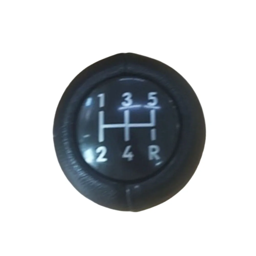 Car Gear Knob 5 Speed Shift Knob Black Leather Wrapped ABS Plastic Base For Daily Driving Use For Saab 9-3 1998-2002