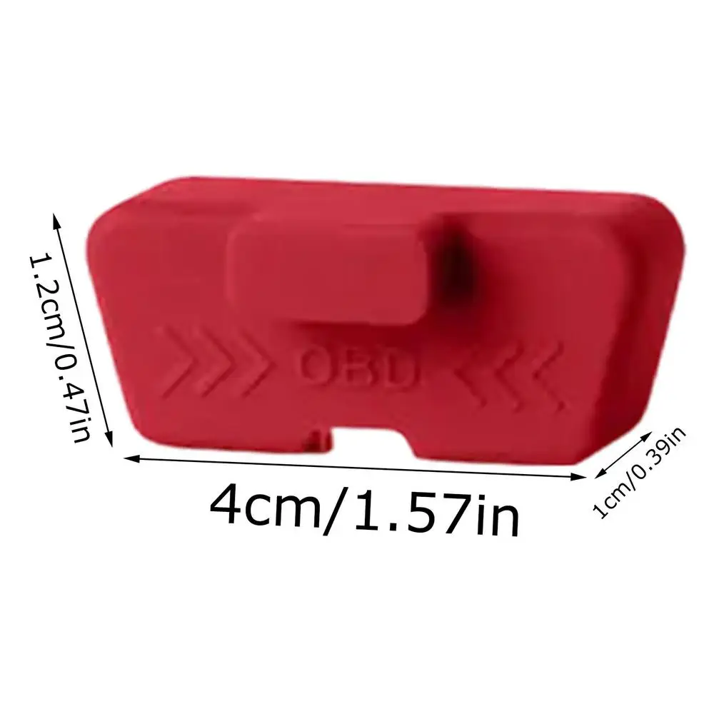 Silikon-OBD-Anschlussabdeckung, wasserdicht, rostfrei, OBD-Anschluss-Schutzhülle, Staubschutzkappen für OBD-Anschlüsse, Autozubehör