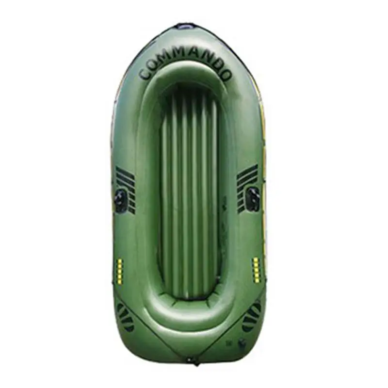 

Inflatable Fishing Boat Thicken 2/3 Person Water Kayak Portable Outdoor Floating Lake Dinghy 2 Paddle Mounts Two Valves Design