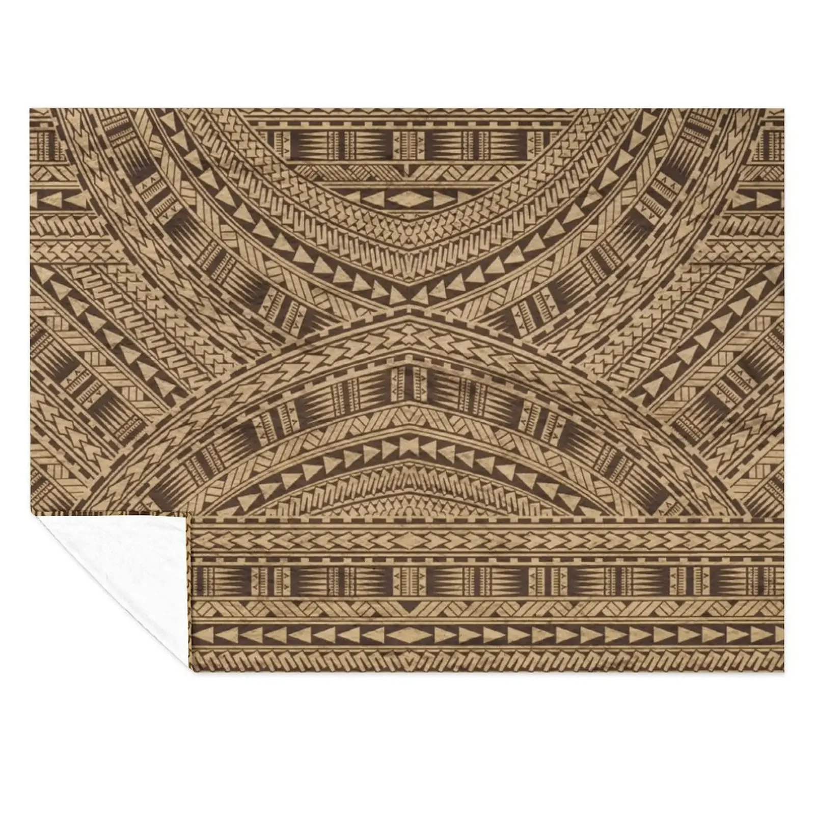 

Samoan Tapa Cloth Pattern Throw Blanket Hairy bed plaid Decorative Throw Travel Blankets