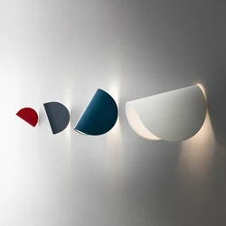 Creative Nordic Macaron Wall Lamps Living Room Bedroom Bedside Lamp Exhibition Hall Wall Study Rotating LED Color Lighting Decor