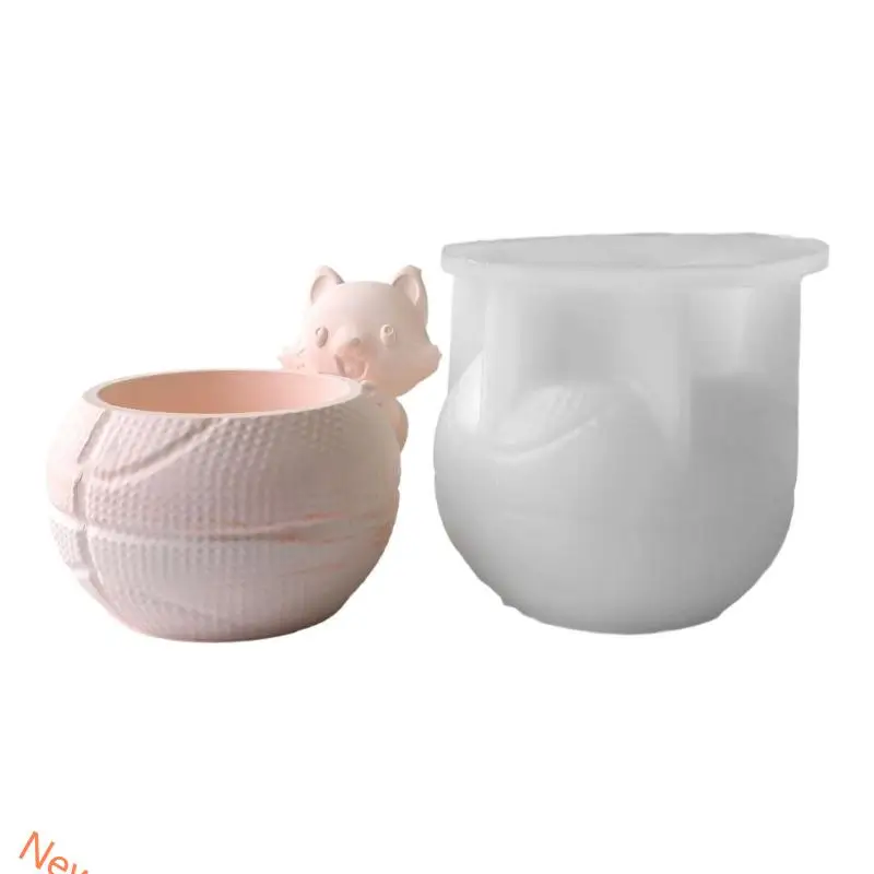 

Reusable Silicone Animal Mould for Handmade Cement Resin Flower Pot Craft