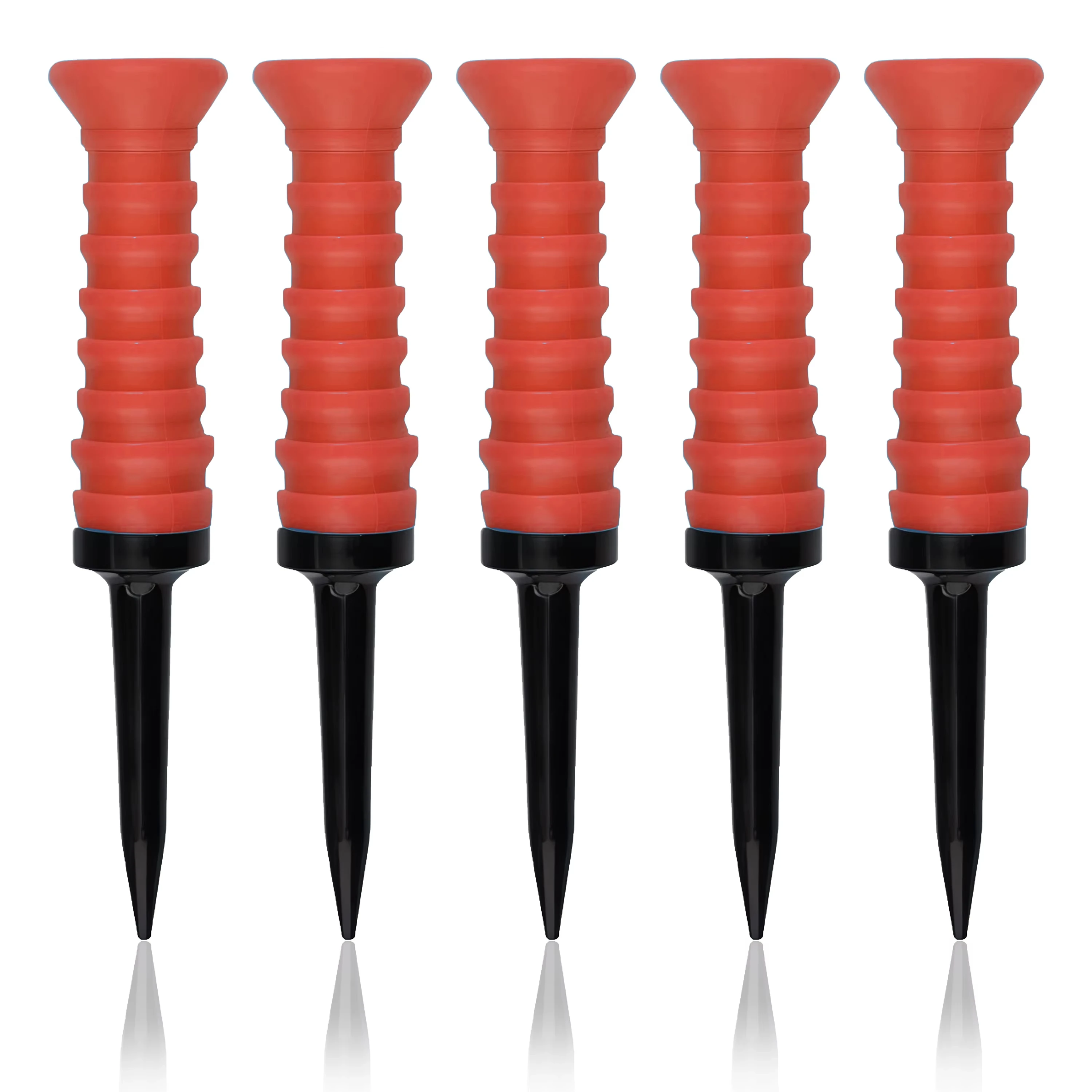 5 Stück 360 ° Flexible Gummi-Golftees, 3,27 Zoll_83mm, Langlebig, Reibungsarm, Leuchtende Mehrfarben - Ideal für Alltags-Golfer – Detail 8