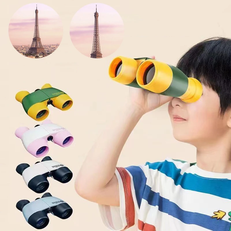 Telescope Portable Kid Foldable Outdoor Observing Binocular Educational Learning Telescope Bird Watching Folding Optics Tools