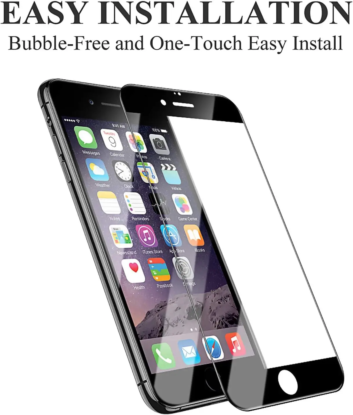 2026 Version For iPhone SE 2020 2022 Tempered Glass Black Screen Protector Glass Film