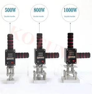 Mesin Bronzing Stamping Foil Panas Genggam Pegangan Kayu Kulit Mesin Cetak Embossing Merek Stamper Tekan Panas 12 mesin foil penjualan terbaik - №