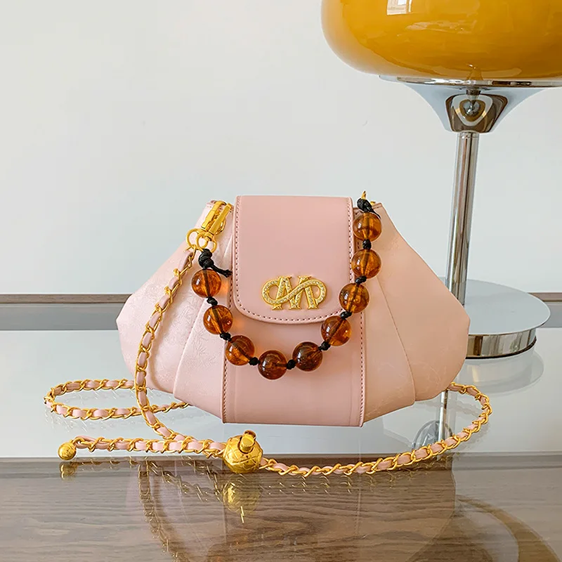 

Exquisite and Fashionable Handbag Women's Solid Color Versatile Shoulder Bag Fresh and Elegant Trend Oblique Span Women's Bag