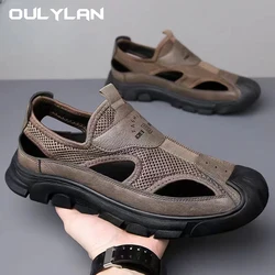 Men's Breathable Sports Shoes Beach Sandals New Outdoor Trendy Sandals Summer Mesh Hollow Casual Outerwear Shoes