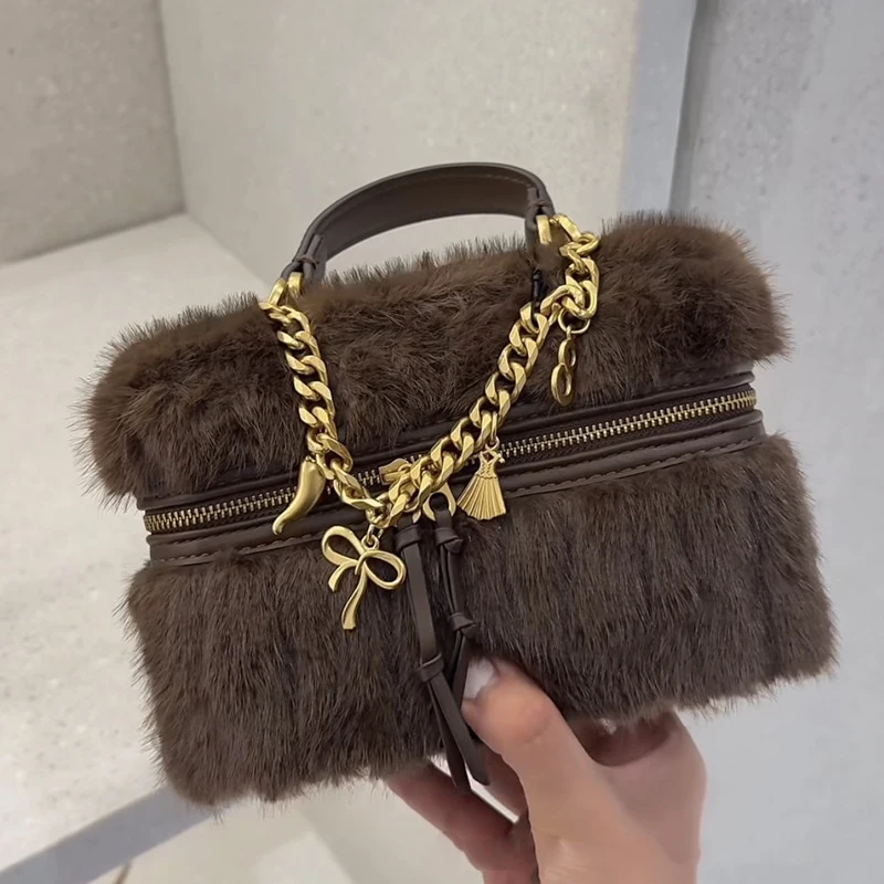 Thumbnail 2 - #77 Faux Fur Shoulder Bags Deals & Discounts