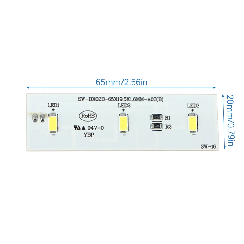 SW-BX02B Refrigeration Light LED Light Board Light Strip For Electrolux Homa Frestech Refrigerator YBP007661