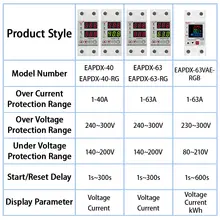 Over Under Voltage Energy Meter Relay #5