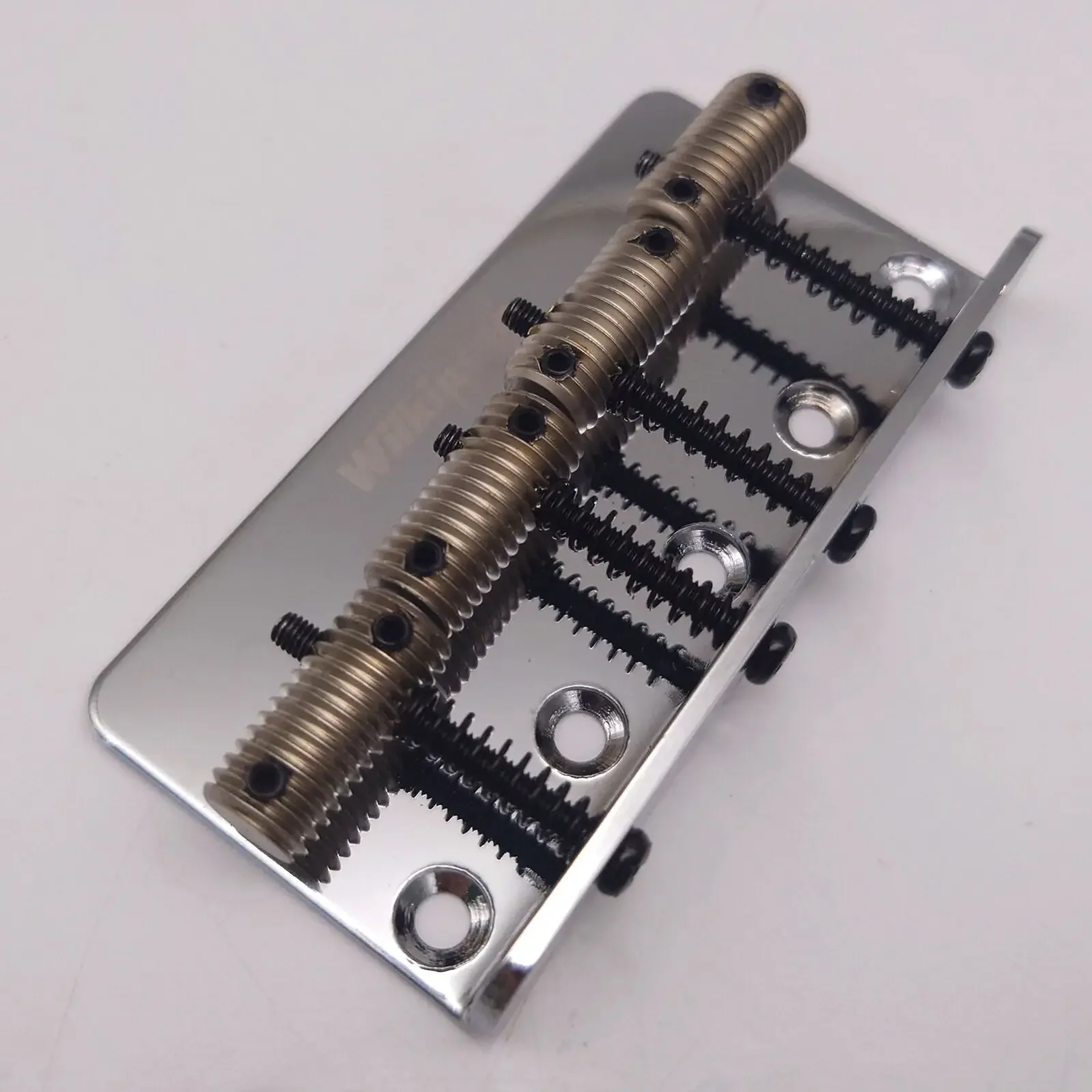 4-String Fixed Bridge, 57mm Threaded Saddles, For  Bass Guitar Replacement Parts