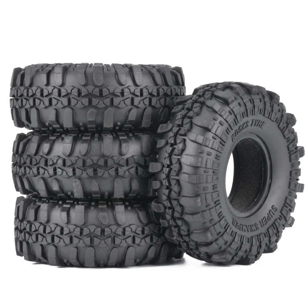 

4PCS 1.9" Rubber Tyre / Wheel Tires for 1:10 RC Rock Crawler Axial SCX10 90046 AXI03007 Tamiya CC01 D90 D110