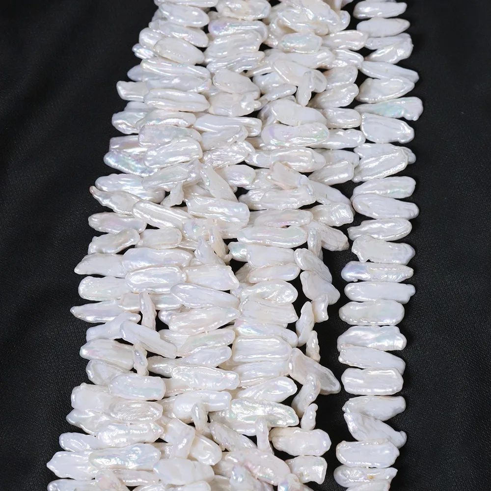 Natural Baroque Pearls, White Irregular Shaped Pearls, DIY Loose Bead Materials, Supplied By Manufacturers, Wholesale