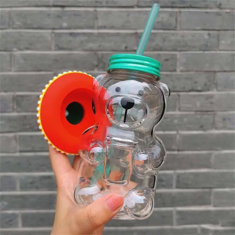 Glass The Perfect Gift Multi-function Durable There Must Be 500ml Best Choice Cute Bear Glass Home Supplies Water Cup Milk Cup