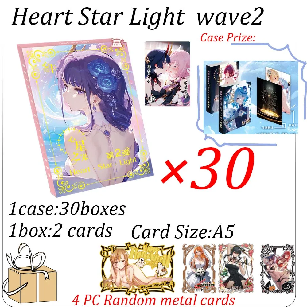 Heart Card Heart Star Light-2 A5 Size Card Goddess Story Collection Card Waifu Booster Box Ccg Acg Doujin Toys And Hobby Gift