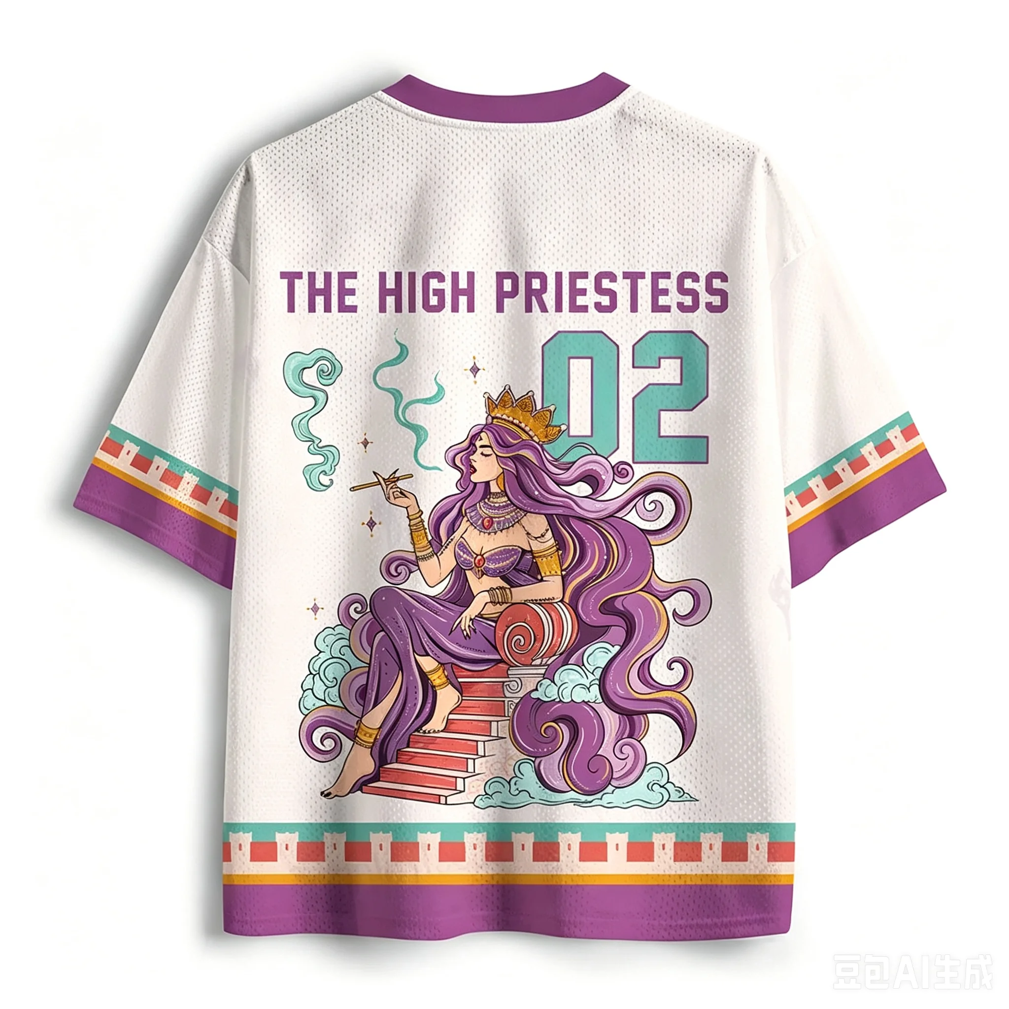 2026 Summer Fashion New Gothic Goddess High Order Priest Limited Edition 3D Printed Outdoor Leisure Fitness V-neck T-shirt Large