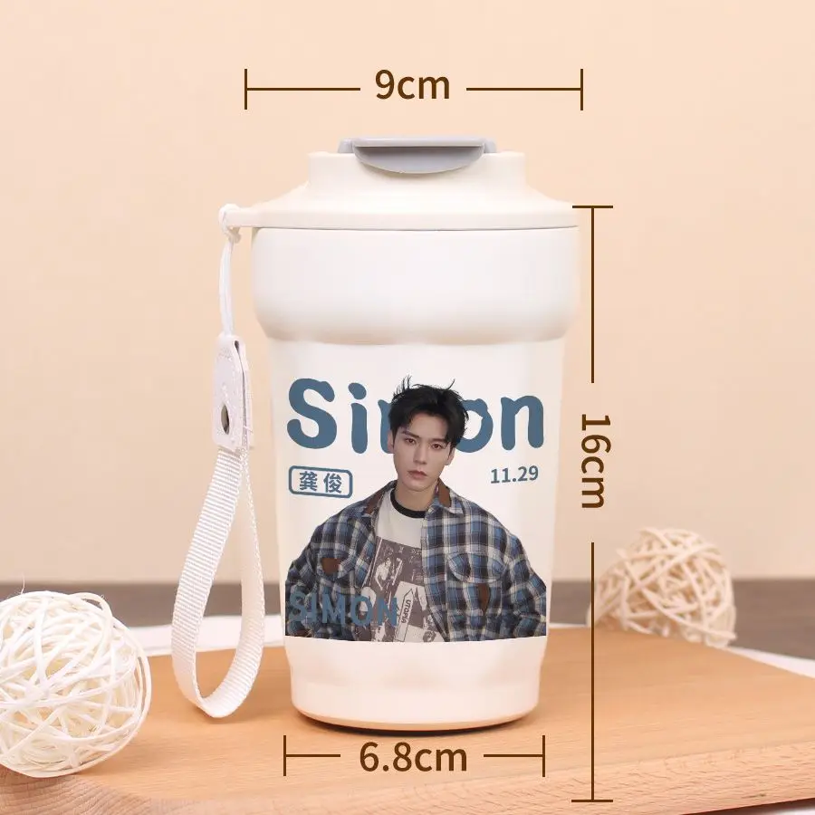 Gong Jun series insulated cups, a gift from celebrities, suitable for girls, made of stainless steel for coffee view 5