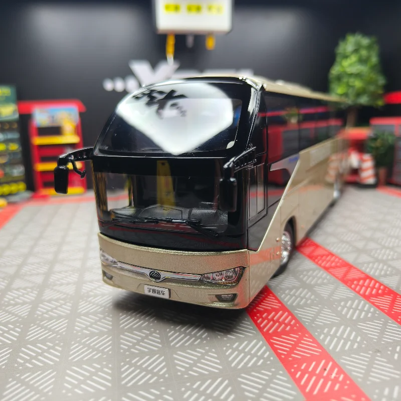 

Литой под давлением масштаб 1:42 Yutong ZK6128HQB туристический автобус модель автомобиля из сплава Коллекционная игрушка в подарок сувенирный дисплей орнамент
