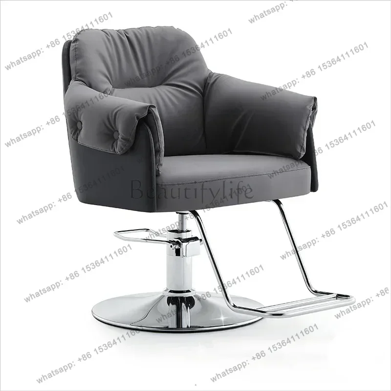 LSNordic Hair Dyeing Barber Chairs Barbershop Simple Swivel Ergonomic Barber Chairs Beauty Comfort Salon Furniture Sandalye FYBC