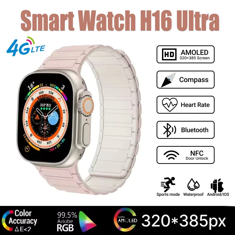 

2025 HK10 Ultra 3 MAX: Смарт-часы с 4 ГБ ОЗУ, AI-помощником, сетью 5G AMOLED NFC GPS iOS Android