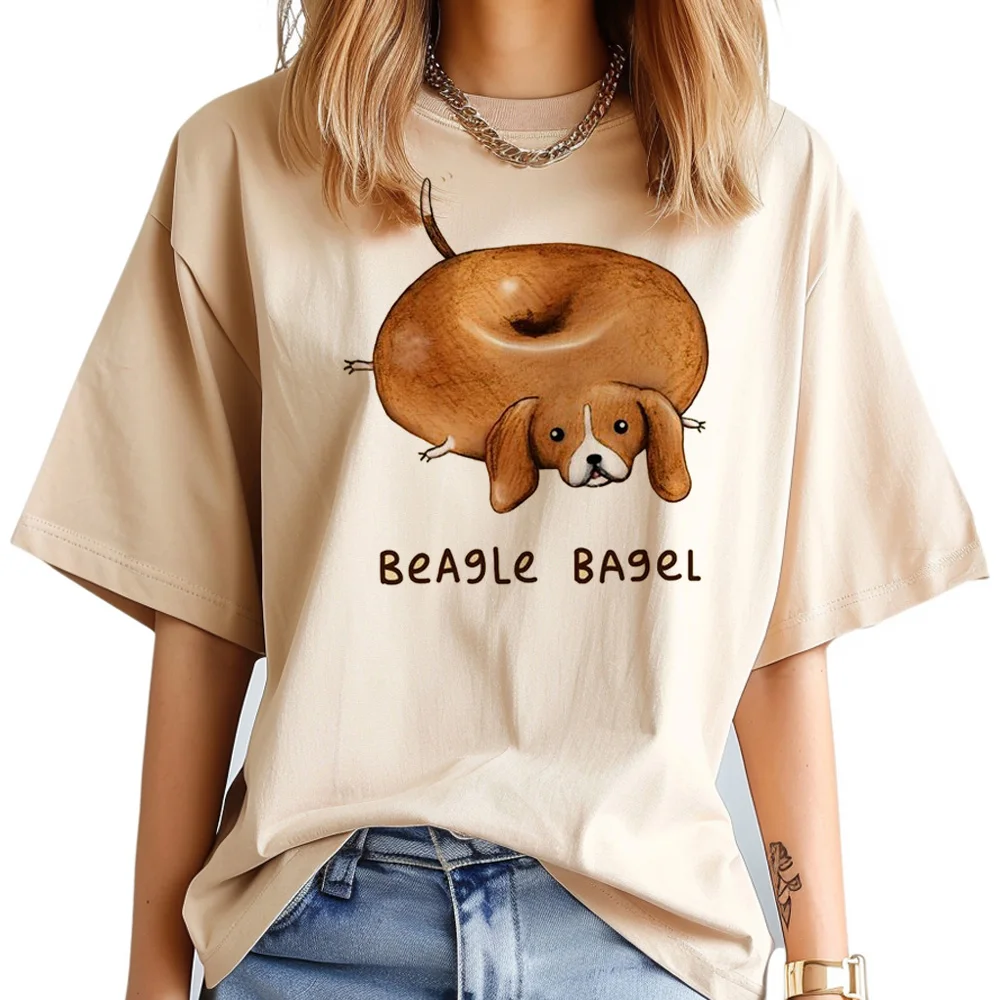 بيغل التي شيرت المرأة Y2K الصيف Topwomen Harajuku الملابس موضة الجرافيك بلايز الملابس الجمالية الصيف الشارع الشهير شخصية