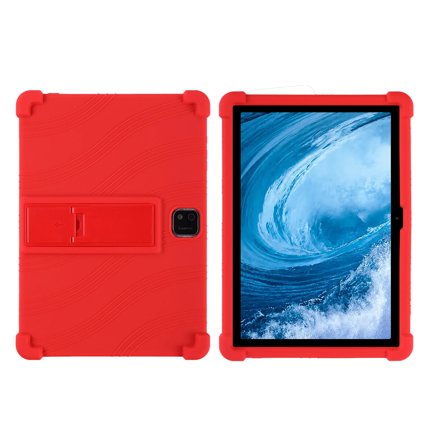 Case for JJGJ TB02 Tablet 10 Inch Cover Kids Friendly Soft Silicone Adjustable Stand Cover Four corner thickening anti-fall