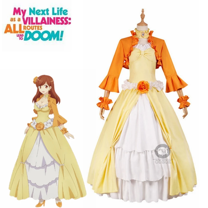 

My Next Life As A Villainess: All Routes Lead To Doom! Mary Hunt Cosplay Costume Elegant Dress Halloween Party Suits Custom Made