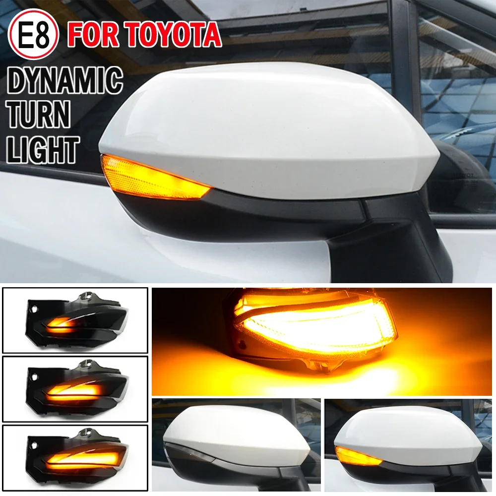 For Toyota Sienta XP170 2019 Yaris XP210 2020 Car LED Dynamic Turn Signal Indicator Sequential Side Mirror Light Lamp