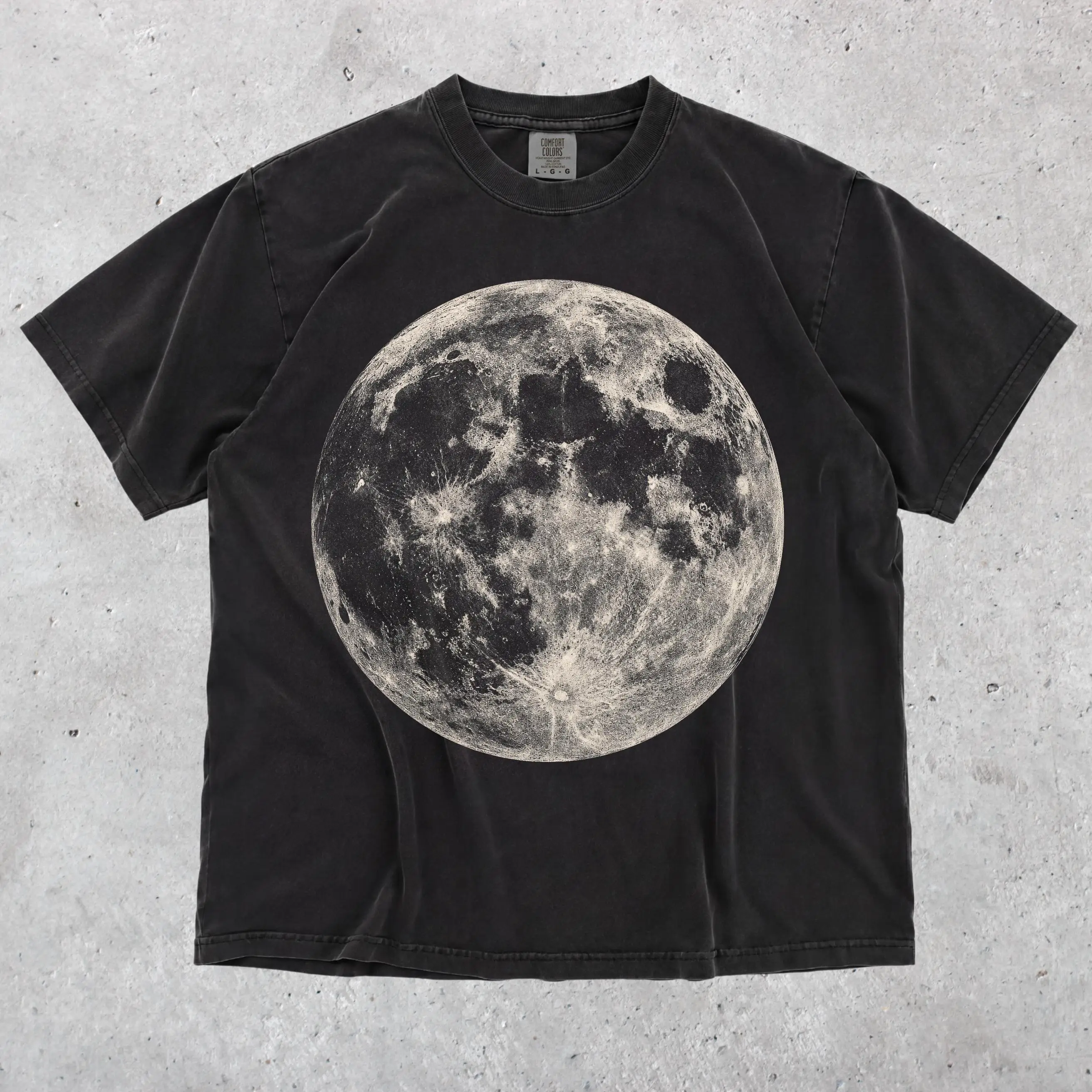 Full Moon Shirt, Vintage Moon Graphic Tee, Rustic Night Sky Apparel, Celestial Nature Shirt, Lunar Lover Gift