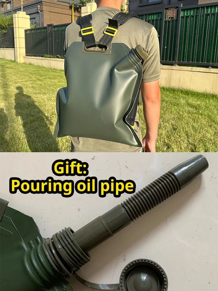 Soft oil bag All-Terrain Vehicle outdoors Strap style Collapsible oil bladder MX ATV portable 5L 10L 20L 30L off-road motorcycle