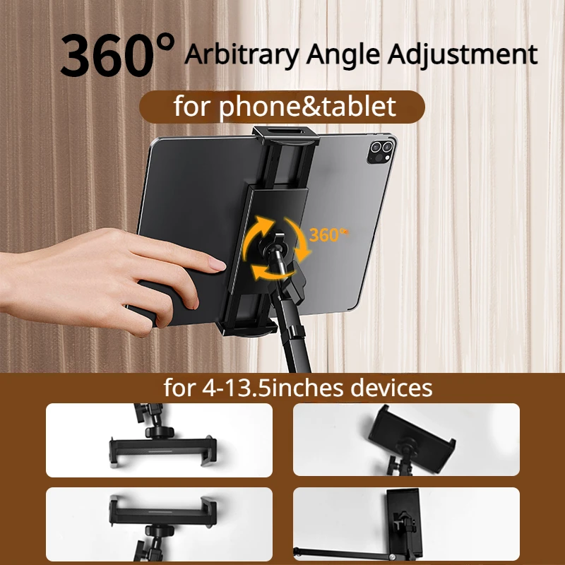 Imagem -04 - Oatsbasf Meatal Tablet Stand Cabeceira Pad Titular Base Grande Anti-fall 360 ° Rotatable Tablet Bracket Ipad Headrest Mount