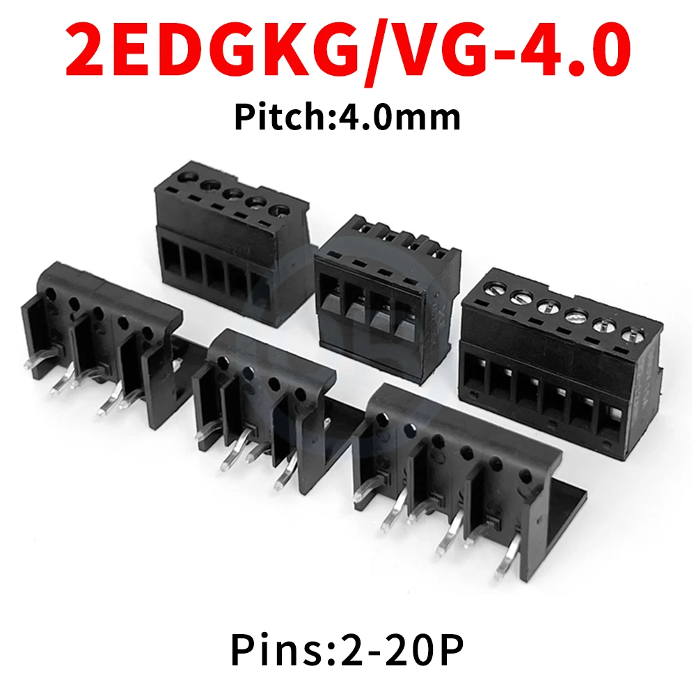(5 sets) 2EDGKG + 2EDGVG 4.0mm PLC Terminal Block PCB Plug & Play 2EDGKG/VG 4.0 for S7-200 SMART 15EDGKG 15EDGVG 4.0