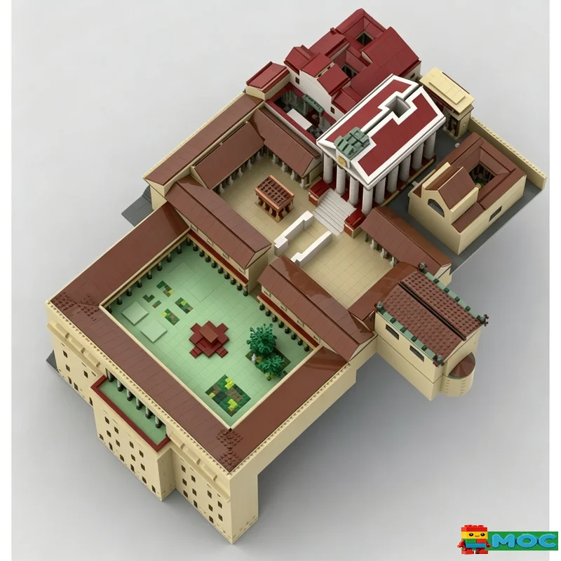 10072PCS Ancient Roman Historic Building Model Custom Puzzle DIY Educational Assembly Toy Birthday Gift For Collection Display