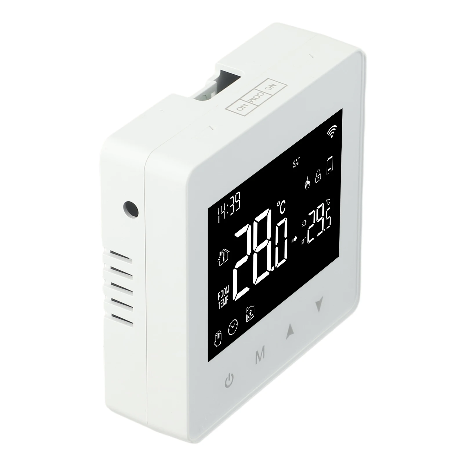 For Tuya WiFi Thermostat Water Gas Boiler Temperature Remote Controller Touch Button Battery Powered For Smart Home