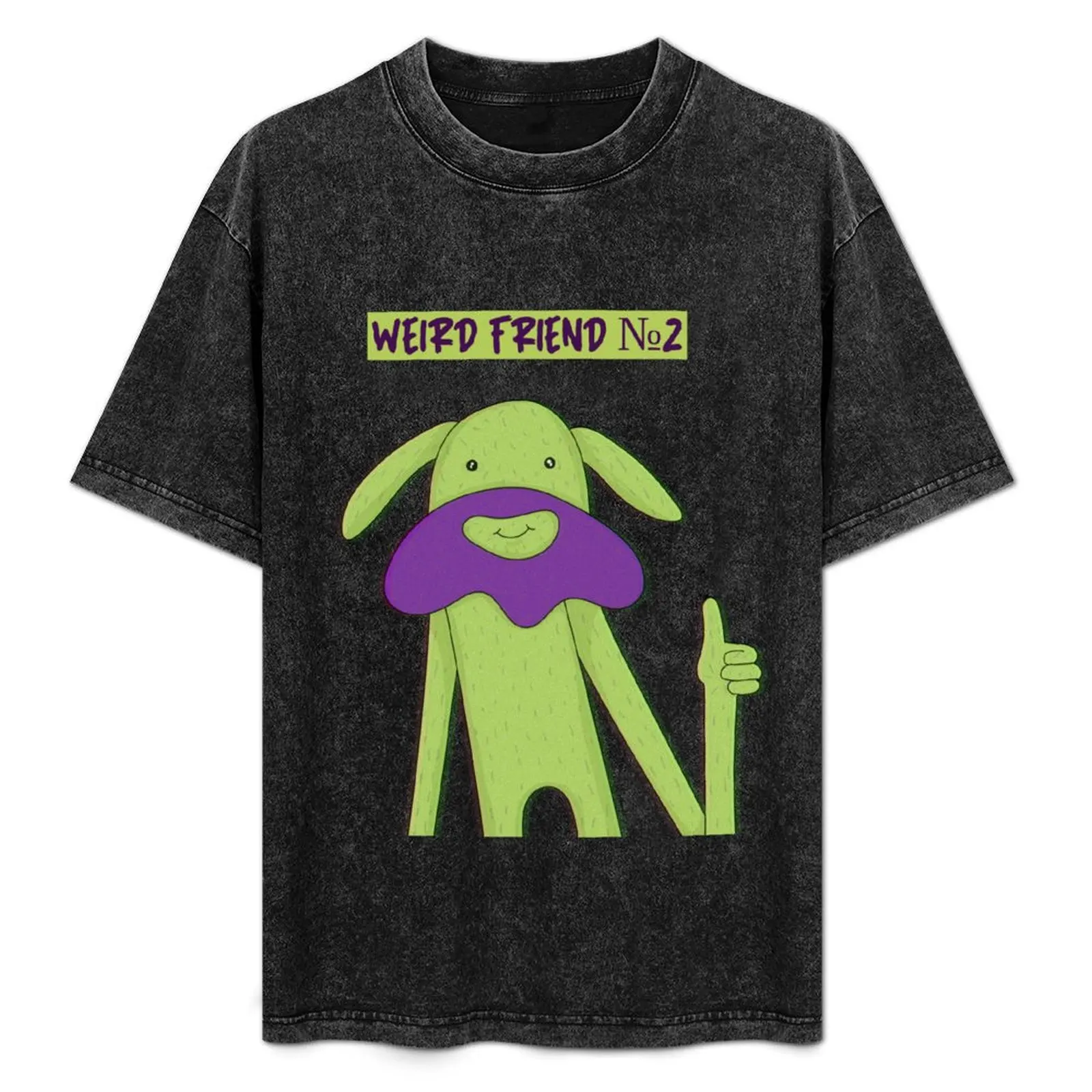 

Weird friend number 2 with graphic illustration T-Shirt graphic tee shirt plus size tops oversized t shirt mens workout shirts