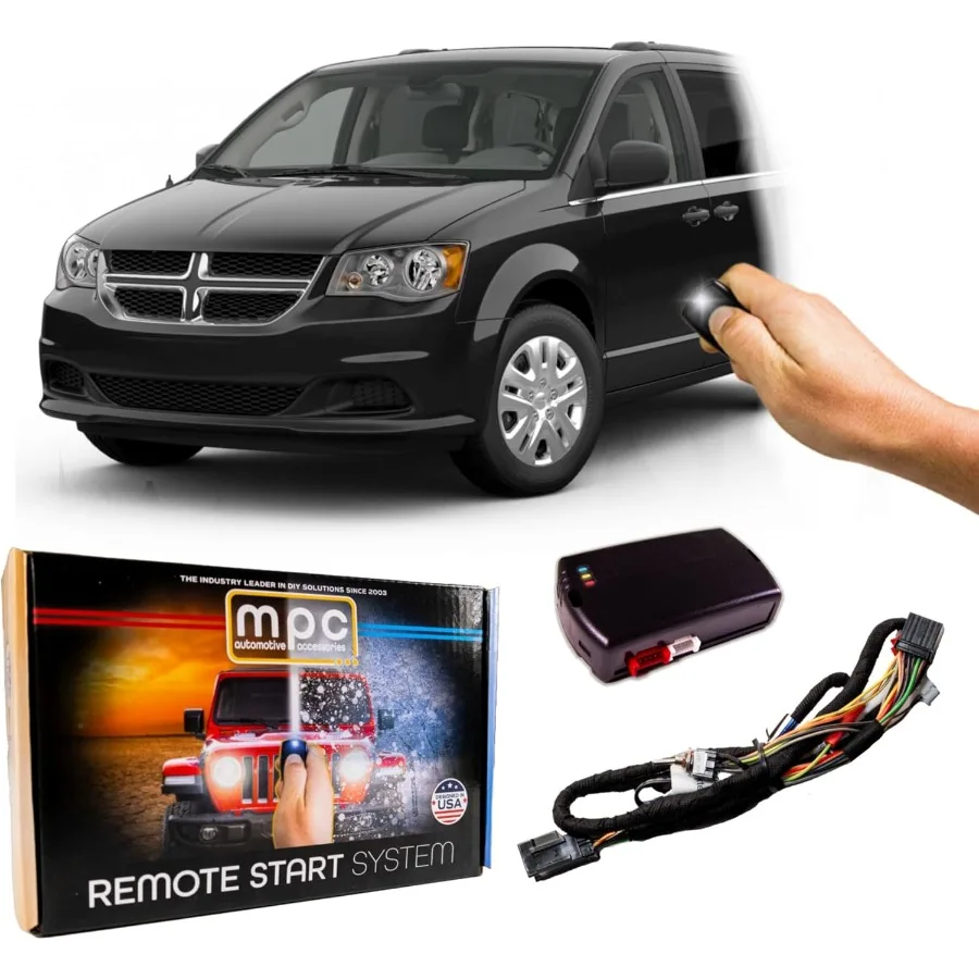

Полный комплект дистанционного запуска MPC, совместимый с Dodge Grand Caravan 20112020, установка Plug Play, работает с заводскими пультами Pr