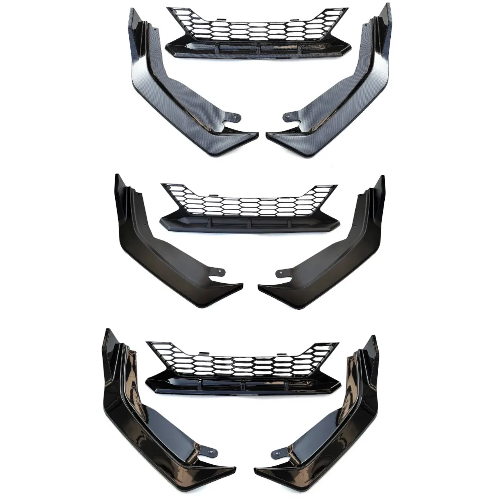 For Nissan Sylphy 2020 2021 2022 Front Bumper Lip Splitter Side Apron Body Kit Deflector Protector Car Accessories