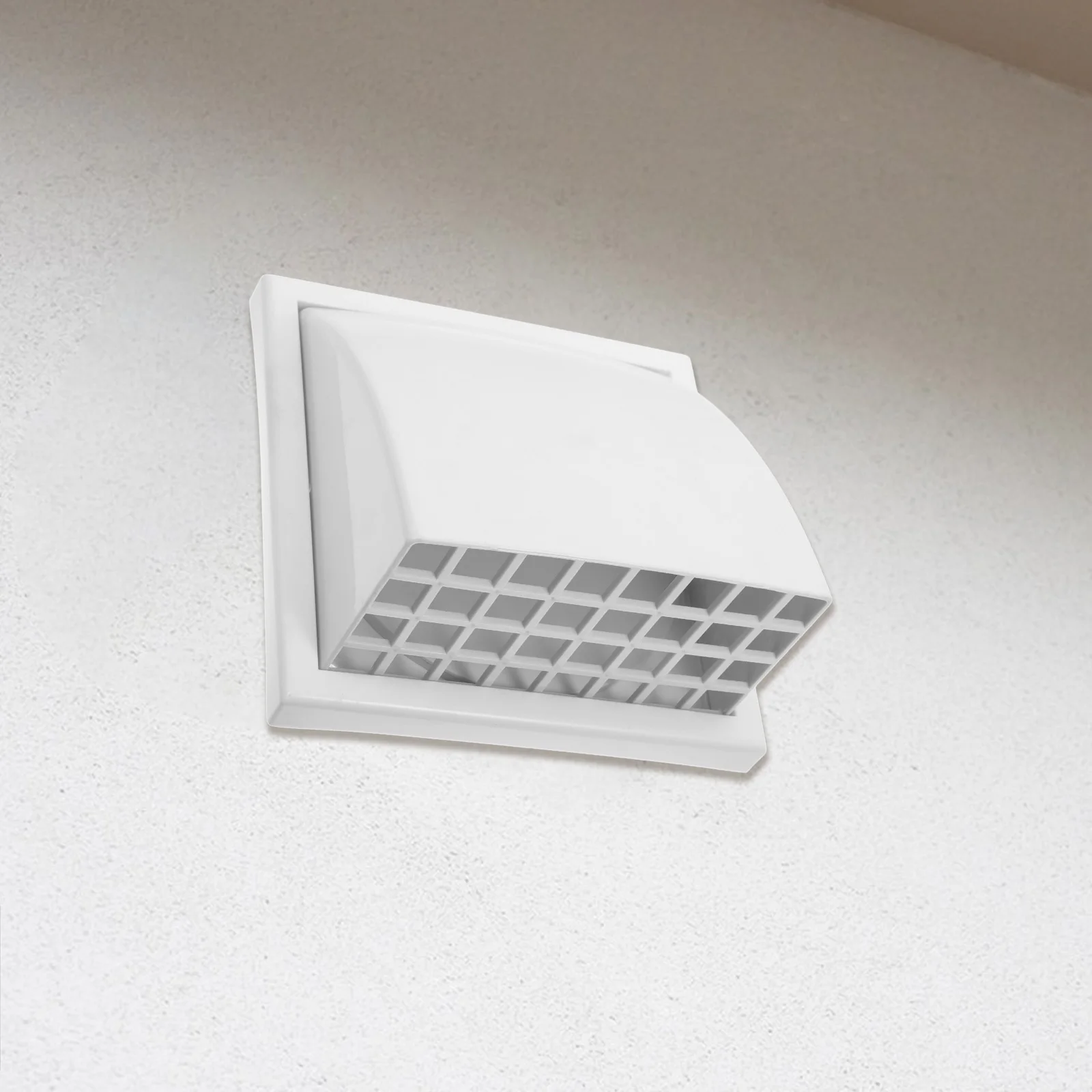 

Windproof Rainproof Kitchen Exhaust Fan Vent Cover Square Outlet Hood Grille Plastic Deflector Wall Vents Air Duct Home Chimney