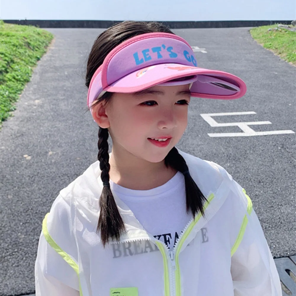 

Cartoon UV Protection Kids Hat Open Top with Sunglasses Children's Caps Sun Protection Baseball Cap