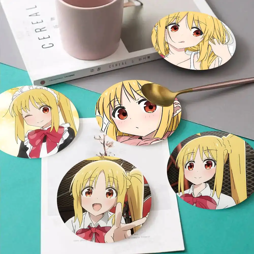 1pc Nijika Ijichi Anime Characters Wooden Coaster Colour Printing Cup Mat Home Desk Decoration Gifts